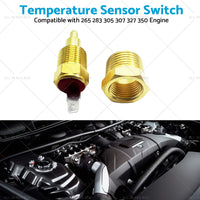 {{ 3 8inch NPT Engine Radiator Temperature Thermo Sensor Cooling Fan Switch Aluminum }} - Buy Car Parts Online at {{ Kaka Auto Parts }}.