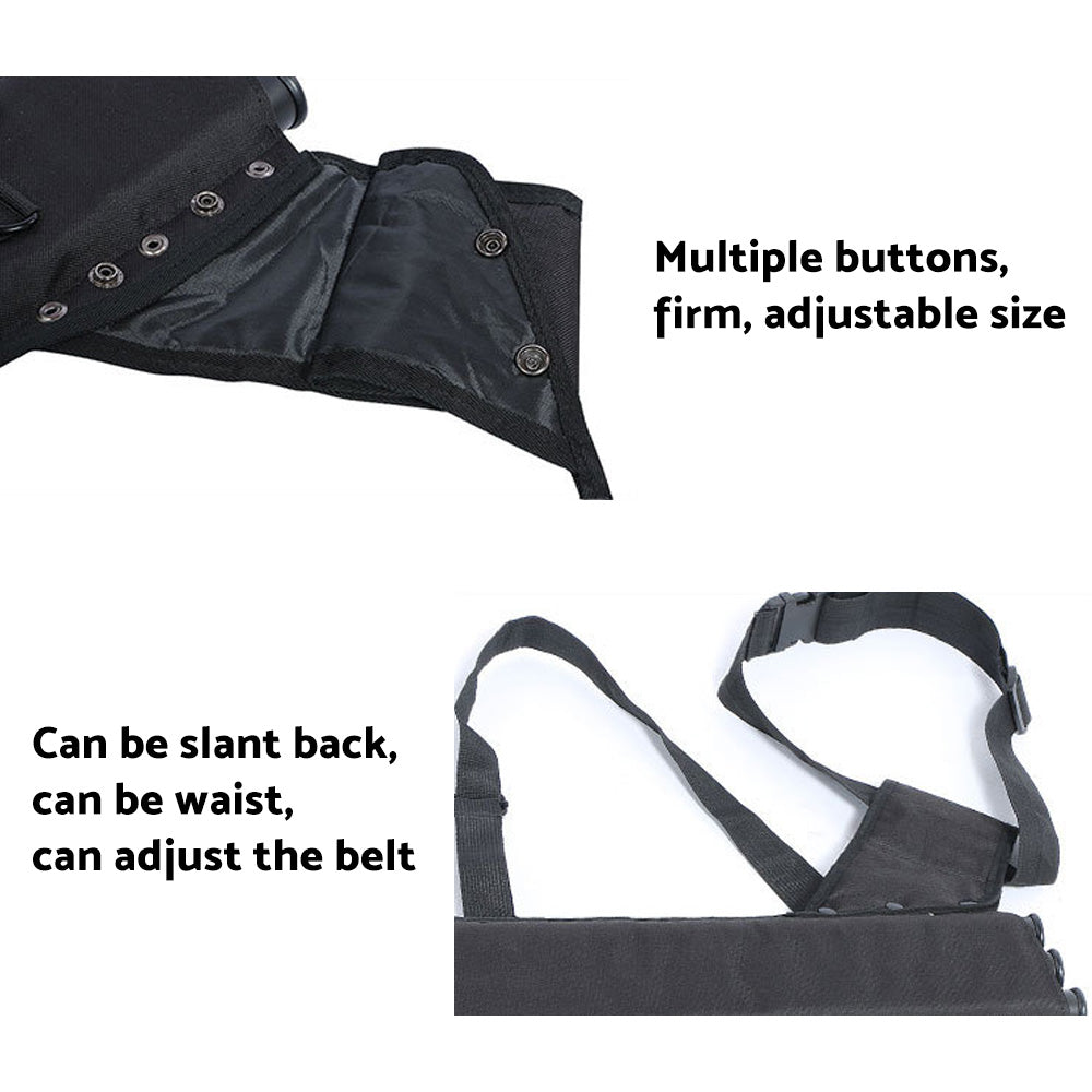 {{ Archery Arrow Quiver Holder 3 Tube Back Waist Shoulder Strap Bag Pouch Hunting }} - Buy Car Parts Online at {{ Kaka Auto Parts }}.