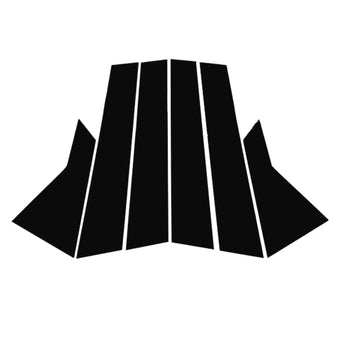 compare product 6x Black Pillar Post Cover Trims Suitable For Honda Civic 2022