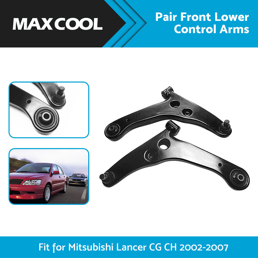 {{ Pair Front Lower Control Arm Suitable For Mitsubishi Lancer CG CH 2002-2007 }} - Buy Car Parts Online at {{ Kaka Auto Parts }}.