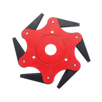 Grass Trimmer Head with 6 Cutters 65Mn for Weed, Lawn & Brush Cutting Razor Mower Tool