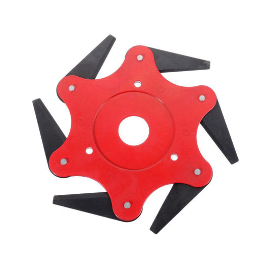 Grass Trimmer Head with 6 Cutters 65Mn for Weed, Lawn & Brush Cutting Razor Mower Tool