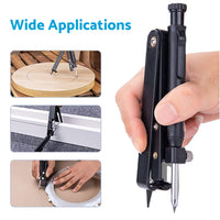 Multi-Function Scribing Tool Suitable For Construction and Precise Woodworking with 6x Pencils