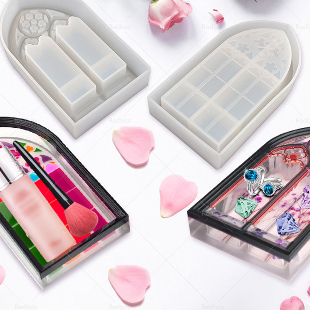 {{ Epoxy Resin Mold Church Window Silicone Dish Trinket Tray Jewelry Container }} - Buy Car Parts Online at {{ Kaka Auto Parts }}.