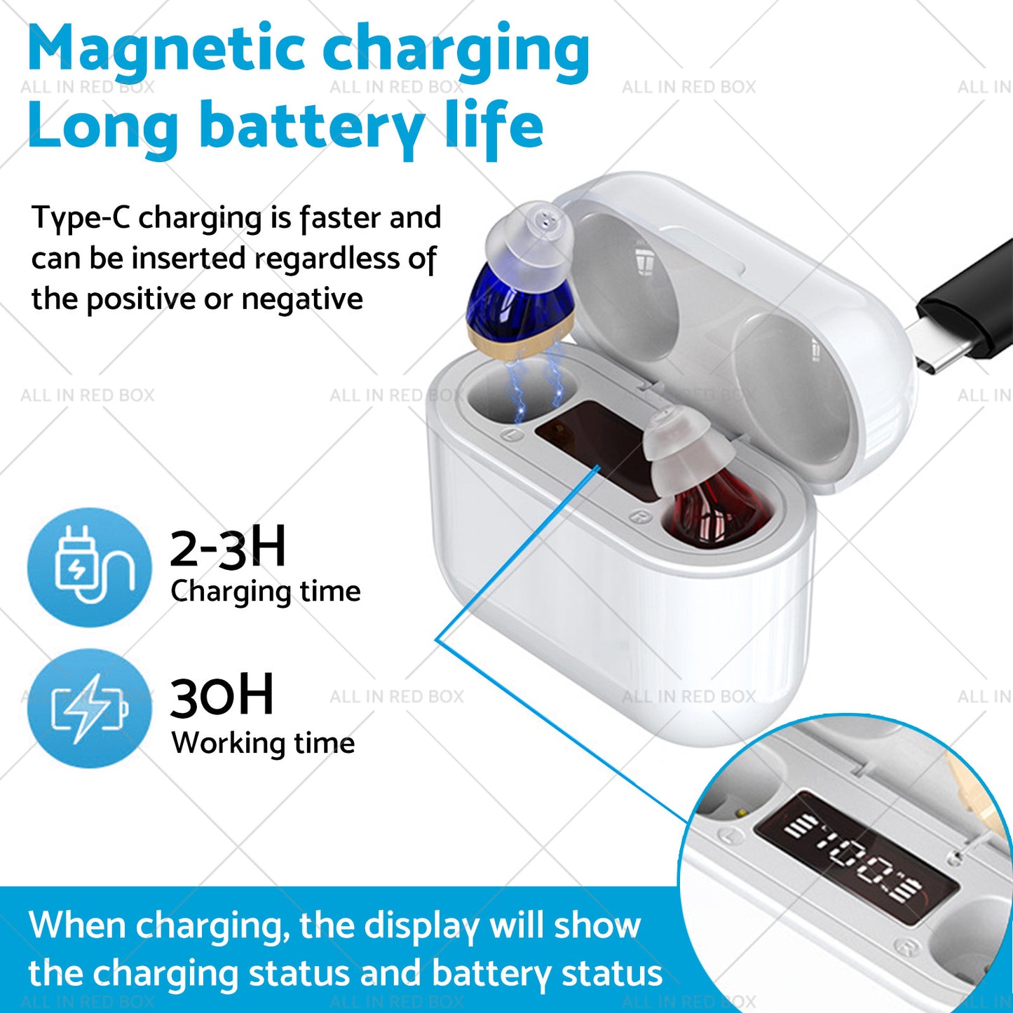 Rechargeable Hearing Aids Digital Hearing Aids Intelligent Noise Reduction