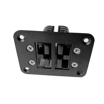 compare product Dual Twin Aluminum Flush Mount Plate Panel Suitable For Anderson Style Plug 50A