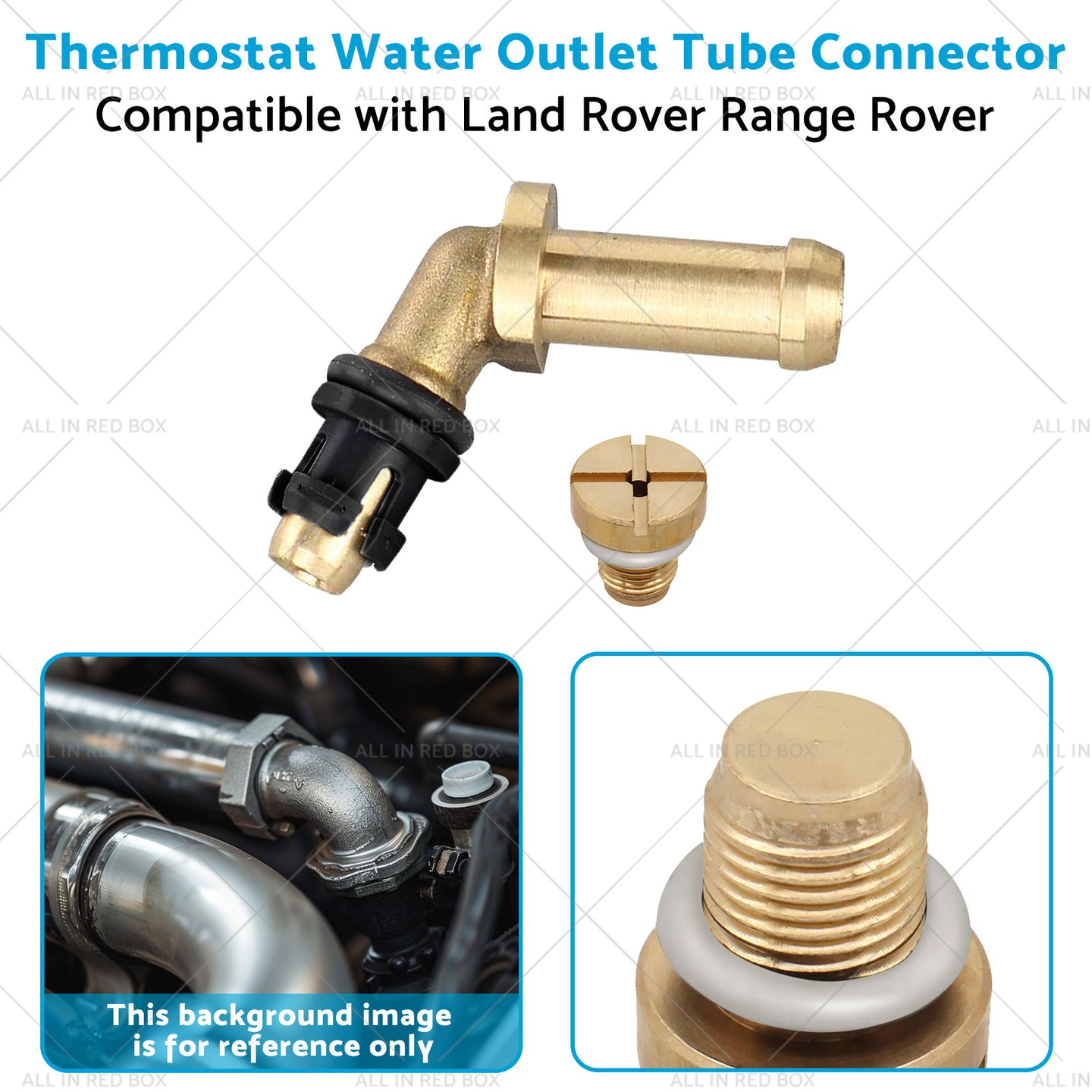 {{ Thermostat Water Outlet Tube Connector Suitable for Land Rover Range Rover 10-13 }} - Buy Car Parts Online at {{ Kaka Auto Parts }}.