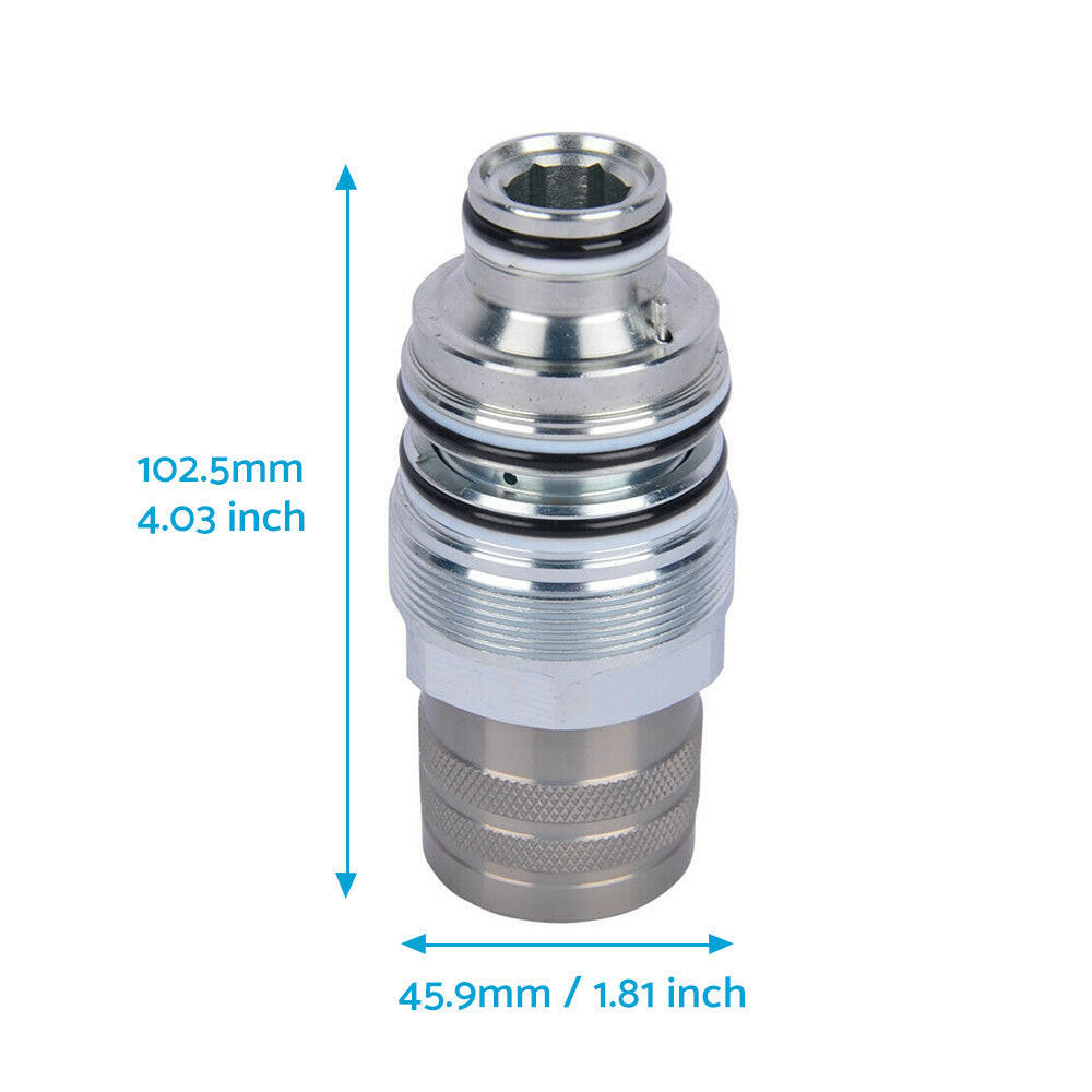 Suitable For Bobcat Hydraulic Female Flat Face Quick Coupler 6680018 46mm 1-13/16 Inch