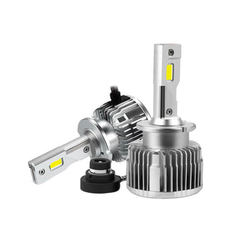 compare product Pair of D2S LED Headlight Bulbs HID Conversion Kit 6000K White Plug  and  Play 90W