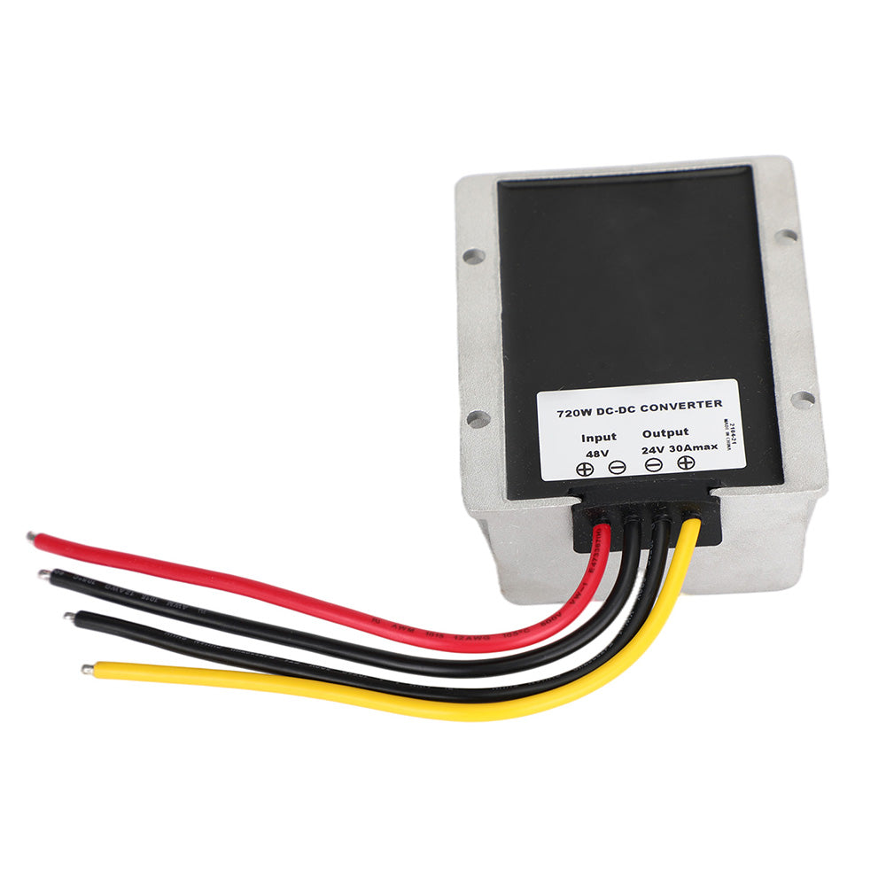 36V/48V to 24V 30A Step Down Waterproof DC-DC Converter Power Supply Regulator
