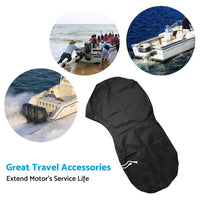15HP-20HP Full Outboard Boat Motor Engine Cover 420D Dust & Rain Protection