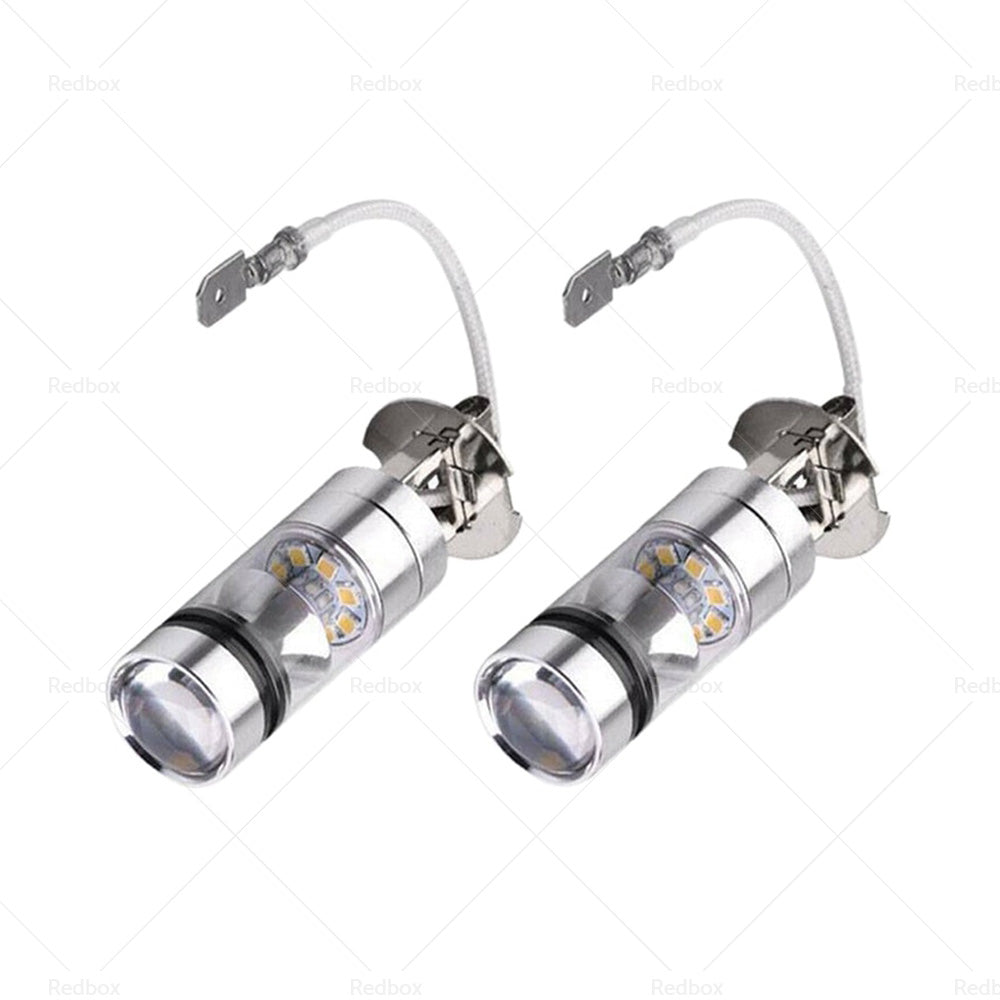 {{ 2x H3 100W Hight Power LED Cree Headlight Fog Driving Light Bulbs Car Lamp Globe }} - Buy Car Parts Online at {{ Kaka Auto Parts }}.