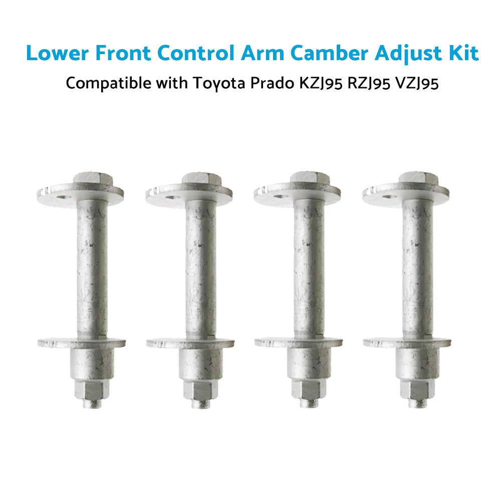 {{ 4x Lower Front Control Arm Camber Adjust Suitable For Toyota Prado KZJ RZJ VZJ }} - Buy Car Parts Online at {{ Kaka Auto Parts }}.