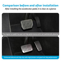 Aluminum Foot Pedal Pads Cover Accessories Suitable For Tesla Model 3 / Model Y Interior Upgrade Non-Slip Design