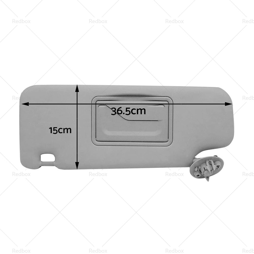 {{ Pair Sun Visor Left Right Suitable For Holden Barina TM 2011-2018 Grey }} - Buy Car Parts Online at {{ Kaka Auto Parts }}.