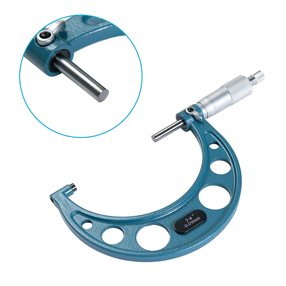 6x Precision Outside Micrometers 0-150mm Suitable For Machinist – Carbide 0.01mm