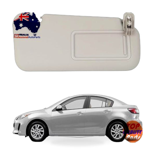 1x Right Driver Side Sun Visor Gray Suitable For Mazda 3 2010-2013 BBM369-270C-75