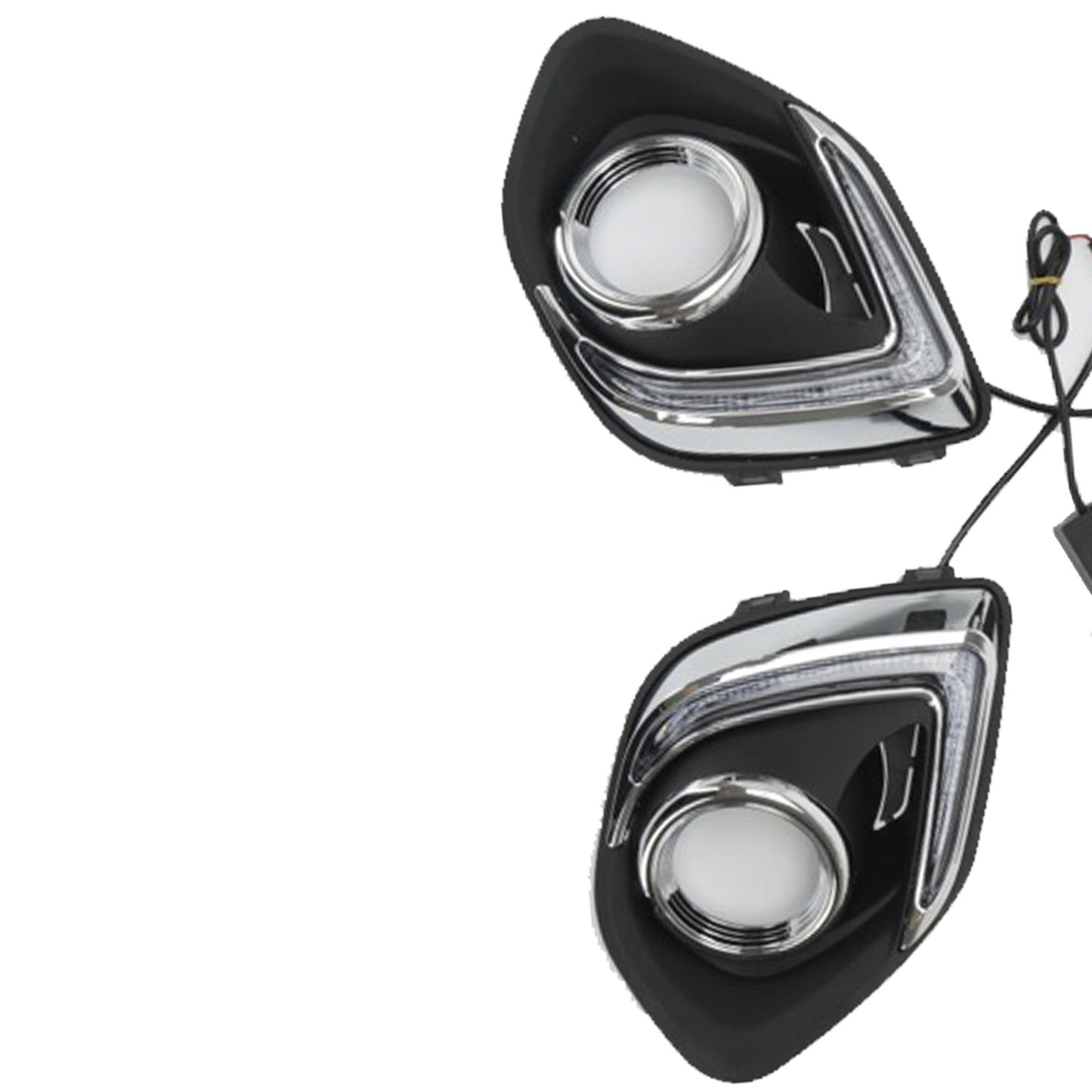 Pair Front Fog Light Lamp LED 12V Suitable For Mitsubishi ASX Outlander 2013-15
