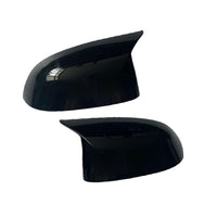 2x Black Rear Mirror Cover Caps Suitable For BMW X3 G01 / X4 G02 / X5 G05 / X6 G06