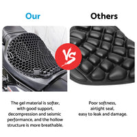 1x Motorcycle Comfort Gel Seat Cushion Suitable For Pressure Relief With or Without Sleeve