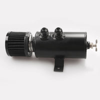 {{ Aluminium Baffled Engine Oil Catch Can 0. 75L 2 Port AN10  3M Hose Fitting Kit }} - Buy Car Parts Online at {{ Kaka Auto Parts }}.