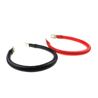 30cm Battery Joiner Connector Lead DC Wire 100A 12V 24V Cable with Lugs Red & Black