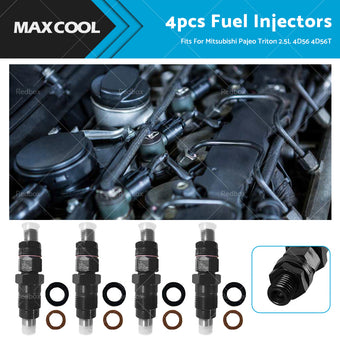 compare product 4PCS Diesel Fuel Injectors Suitable For Mitsubishi Pajero Triton 2. 5L 4D56 4D56T