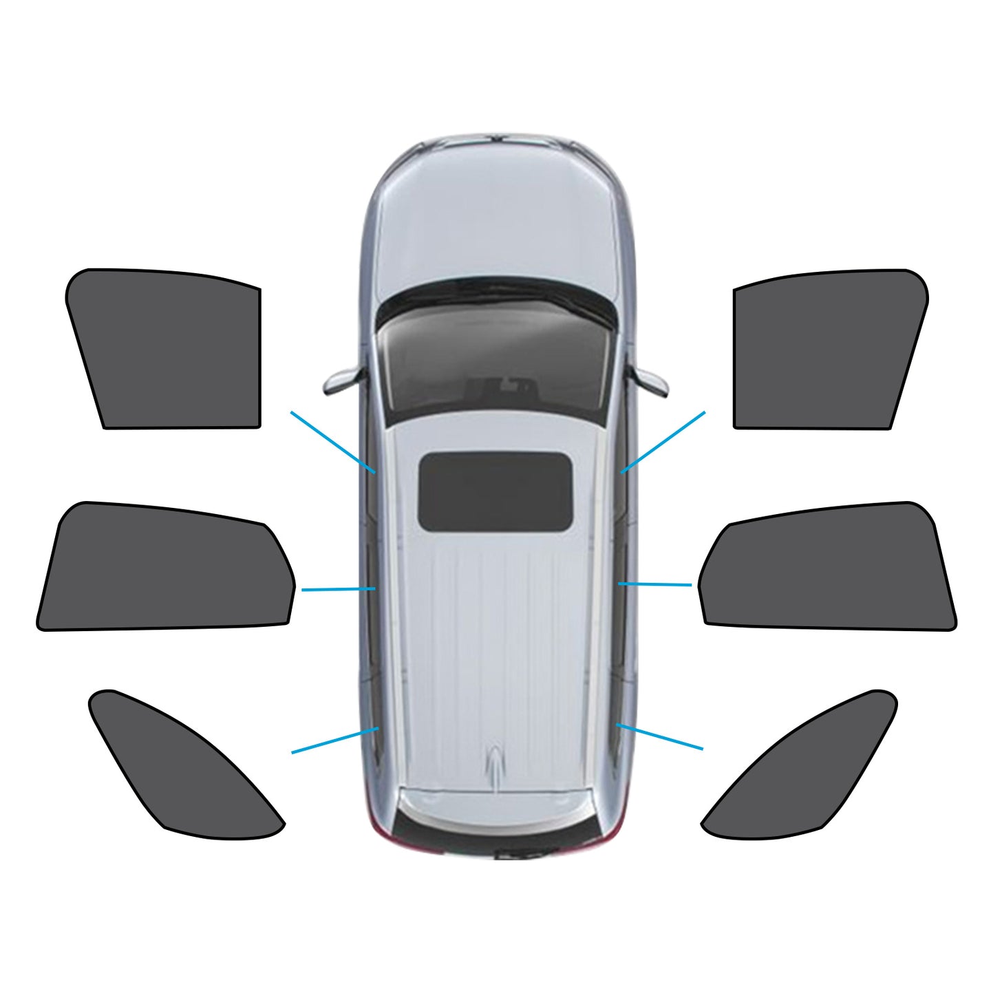 {{ Magnetic Car Window Sun Shades Suitable for Mazda CX-3 CX3 2015-Current }} - Buy Car Parts Online at {{ Kaka Auto Parts }}.