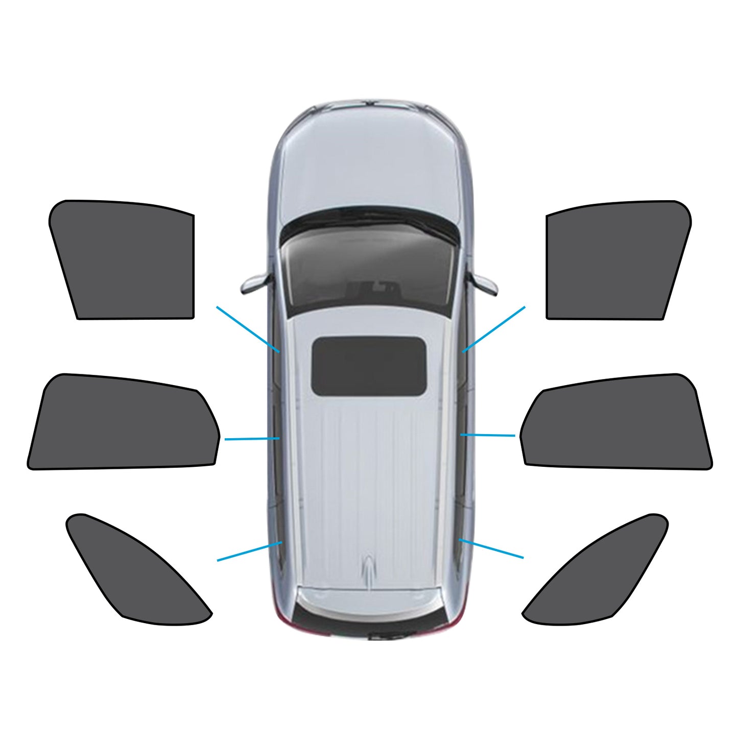 {{ Magnetic Car Window Sun Shades Suitable for Mazda CX-3 CX3 2015-Current }} - Buy Car Parts Online at {{ Kaka Auto Parts }}.