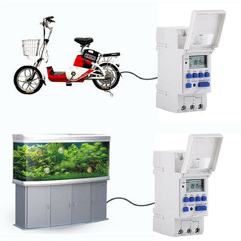 compare product AU Local Digital LCD Power Programmable DIN Rail Timer Time Switch Relay AC 220V