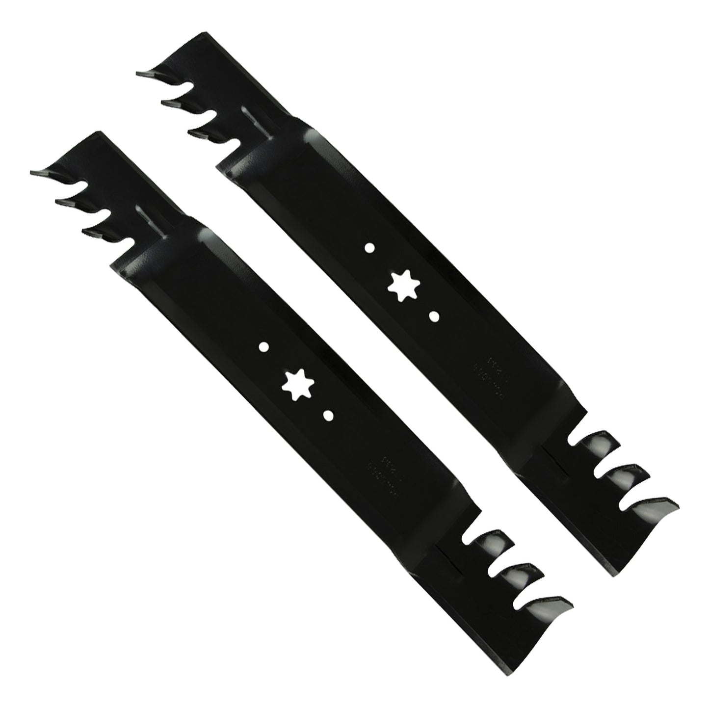 2x 42inch Blade Suitable for MTD  and  Cub Cadet ZTR RZT42 Gator Type Toothed Mulching