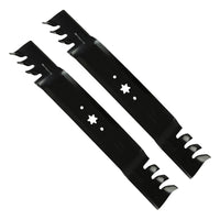 2x 42inch Blade Suitable for MTD  and  Cub Cadet ZTR RZT42 Gator Type Toothed Mulching