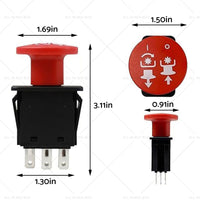 {{ PTO Switch Suitable for Selected Husqvarna  and  Craftsman Ride on Mowers }} - Buy Car Parts Online at {{ Kaka Auto Parts }}.