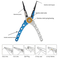 {{ 7. 9  Aluminium Fishing Pliers Hook Remover Line Cutting Mono Braid Fish Grip }} - Buy Car Parts Online at {{ Kaka Auto Parts }}.