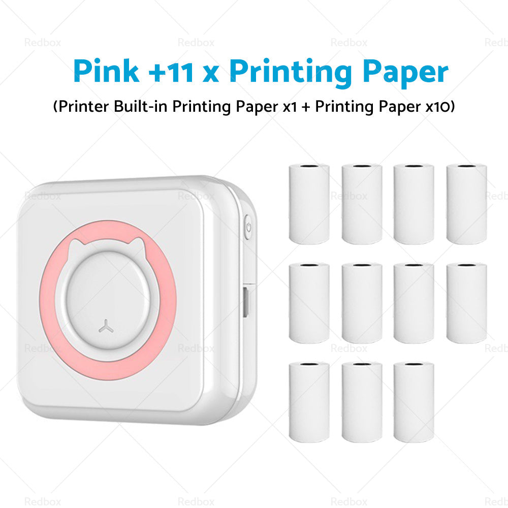 {{ Mini Pocket Thermal Printer Wireless Blue-tooth Photo Paper Inkless }} - Buy Car Parts Online at {{ Kaka Auto Parts }}.