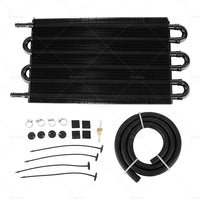 {{ 6 Row 6 AN Transmission Oil Cooler Auto Manual Radiator Converter Kit Universal }} - Buy Car Parts Online at {{ Kaka Auto Parts }}.