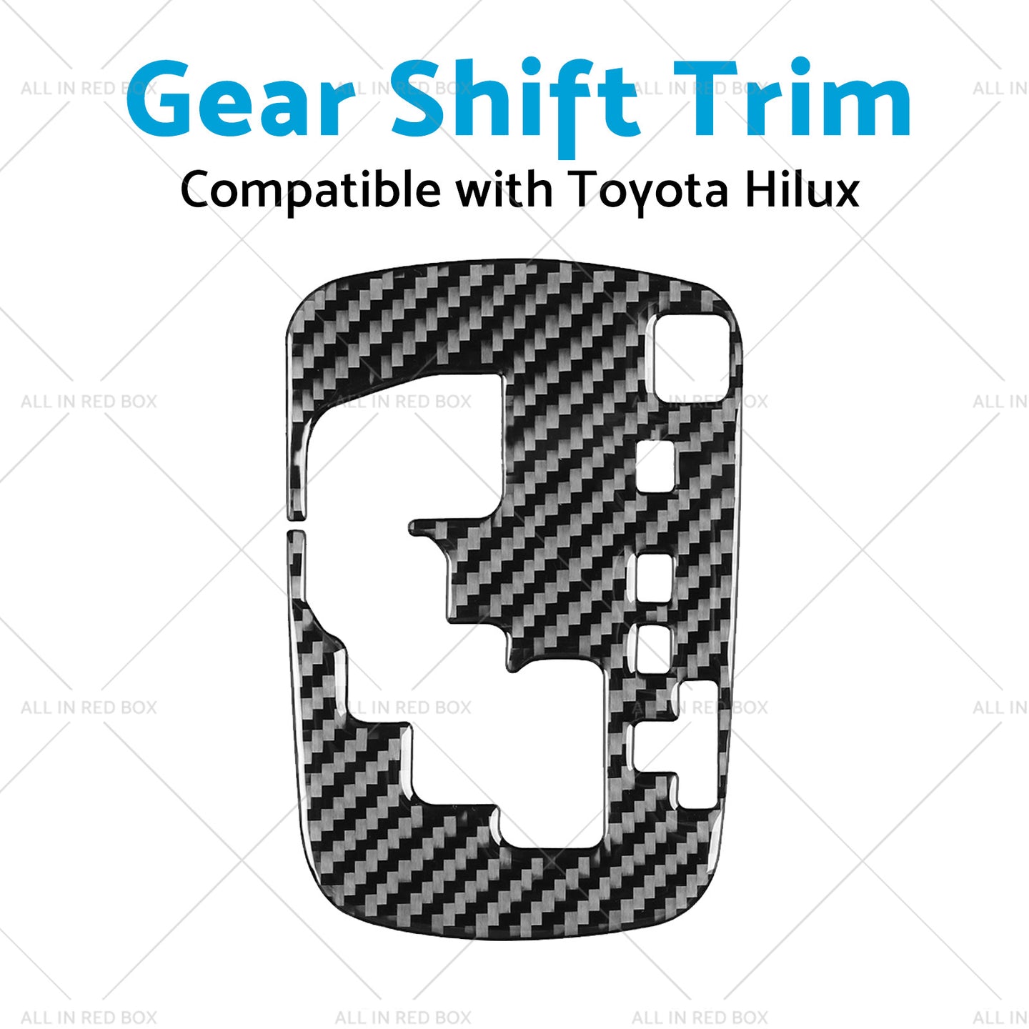 {{ Carbon Fiber Gear Shift Sticker Trim Suitable For Toyota Hilux Revo 15-23 RHD }} - Buy Car Parts Online at {{ Kaka Auto Parts }}.