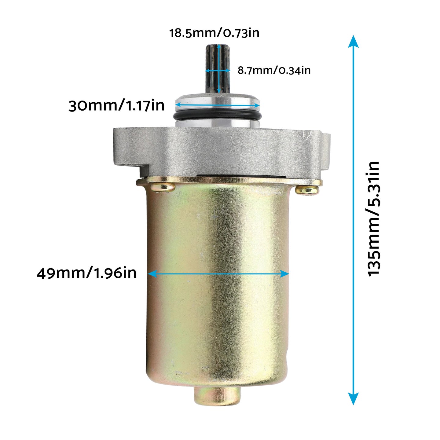 {{ Starter Motor 9Teeth Suitable For Kawasaki BR125 Z125 Pro 2016-19 KLX110 L 10-20 }} - Buy Car Parts Online at {{ Kaka Auto Parts }}.