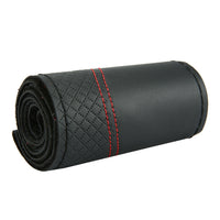 Premium Leather DIY Steering Wheel Cover Suitable For Car – 38cm Auto Protection With Needle