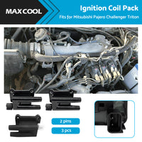 {{ 3x Ignition Coil Pack for Mitsubishi Pajero NL NM NP Challenger Triton MK ML }} - Buy Car Parts Online at {{ Kaka Auto Parts }}.