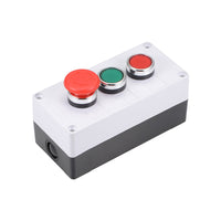 Push Button Switch Box With Red & Green Momentary NO NC Switches and Emergency Stop Suitable For Industrial Control