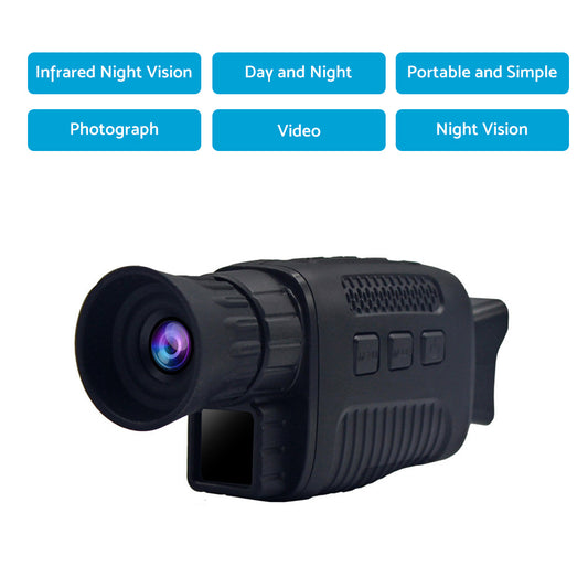 IR Night Vision Monocular 5X Zoom Telescope Digital Camera Hunting HD Video 1080