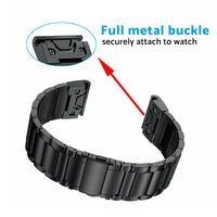 Stainless Steel Strap Quick Fit Watch Band Suitable For Garmin Fenix 5 6 22mm
