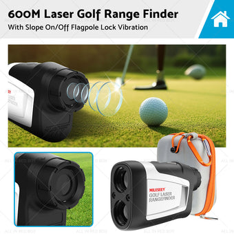 compare product Mileseey 600M Golf Laser Range Finder with Slope On Off Flagpole Lock Vibration