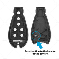{{ 2x Keyless Remote Key Fob Shell Suitable For Jeep Grand Cherokee 2008-2012 }} - Buy Car Parts Online at {{ Kaka Auto Parts }}.