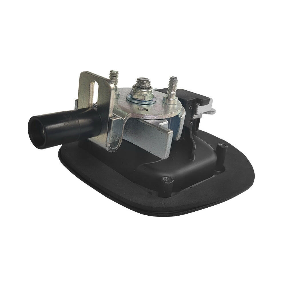 1x Central Locking Handle Whale Tail Lock Power Operated Black Recessed Folding