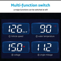 Universal Car Head Up Display GPS Speedometer Digital Speed Warning OBD2