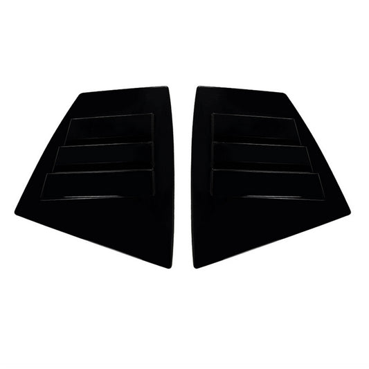 2x Rear Quarter Window Louver Trim Suitable For Subaru WRX STI VA 14-21 Black
