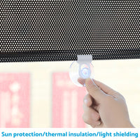 Retractable Front & Rear Windshield Sun Shade Window Visor Folding UV Block Suitable For Car