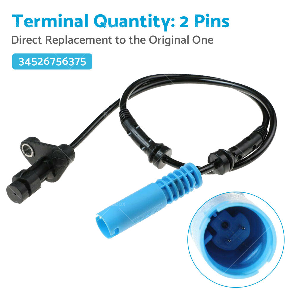 {{ 34526756375 2PCS Front ABS Wheel Speed Sensor Suitable for BMW E39 Left  Right }} - Buy Car Parts Online at {{ Kaka Auto Parts }}.